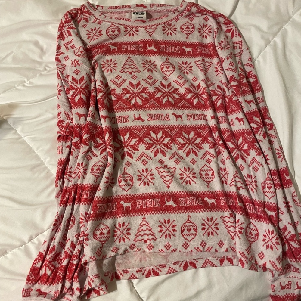 PINK Christmas PJ Set